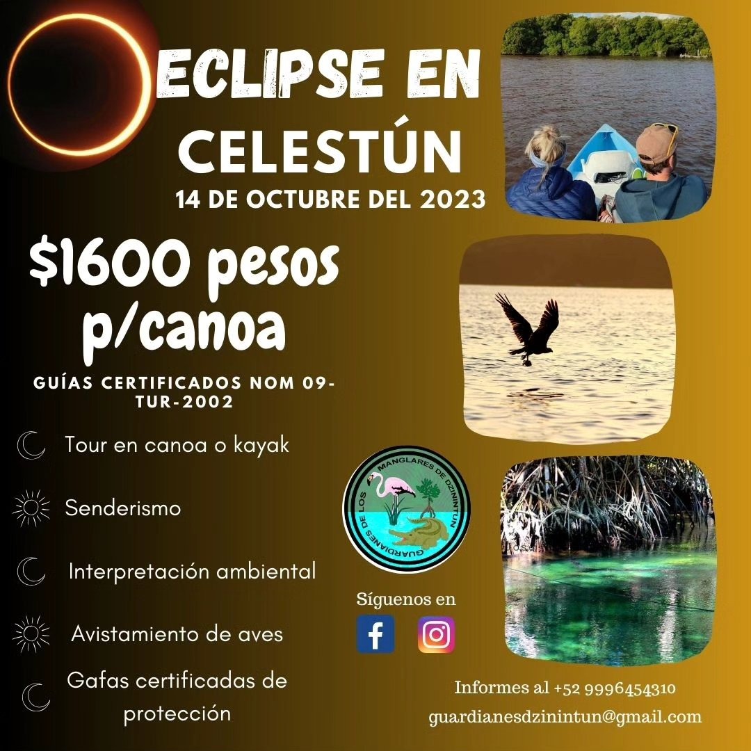 Eclipse en Celestún